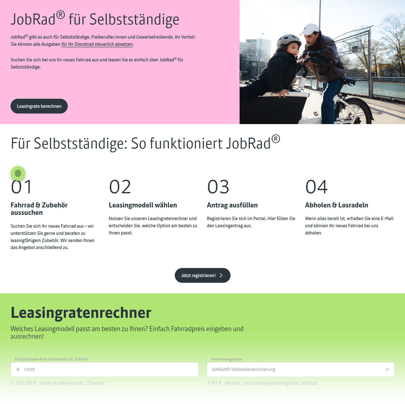 iframe 5 dark JobRad für Selbstständige
